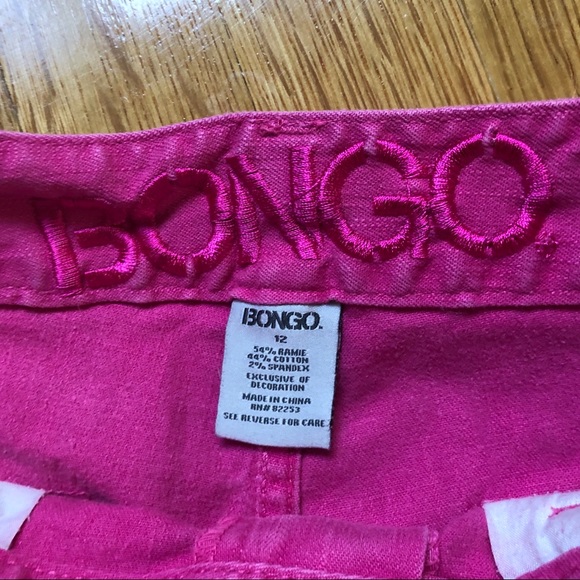 Girls Bongo Capri fuchsia short - Picture 3 of 4